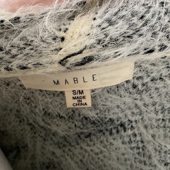 MABLE | Fuzzy Cardigan Sweater - Picture 9 of 9